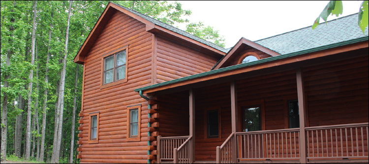 Log Home Staining in Prince William County, Virginia