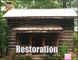 Historic Log Cabin Restoration  Prince William County, Virginia
